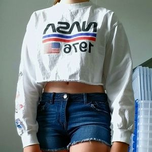 NASA Cropped long sleeve shirt